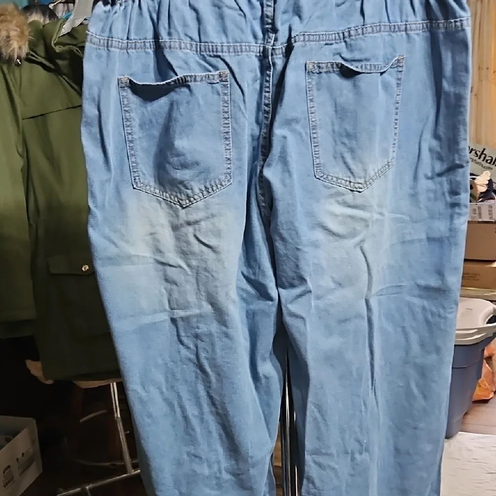SHEIN Curve Denim Blue Pants - Picture 4 of 5